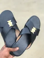 Sandales soft Tchin ST  léger boucle Akan Noir