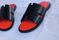 Sandales soft Tchin ST Noir-Rouge