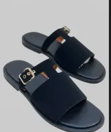 Sandales soft Tchin ST Black avec fermeture à boucle sur le côté