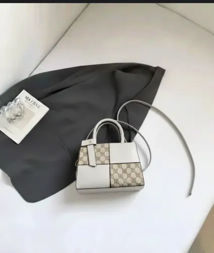 Sac à Main Cabas "Patchwork" bicolore