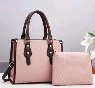  Ensemble  sac à main Duo Chic couleur Rose
