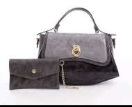  Sac à Main Bi-Ton Chic & Sa Pochette Assortie