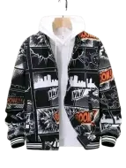 Veste à motifs BD Comics