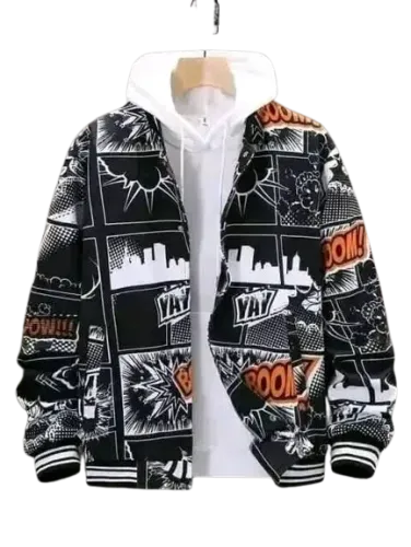Veste à motifs BD Comics