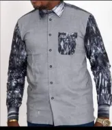 Chemise gris pour homme 