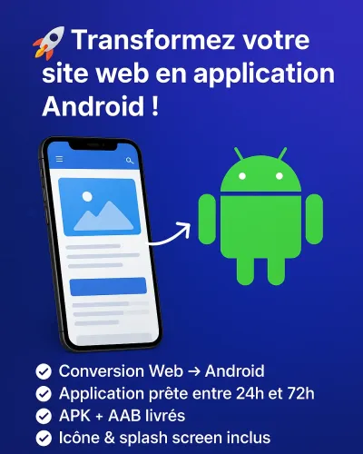 Convertir site web en android